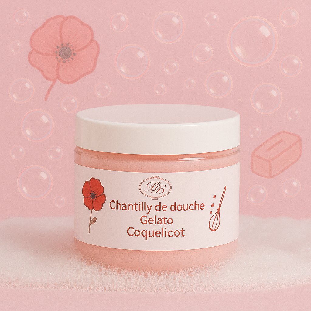 Chantilly de douche parfum Coquelicot