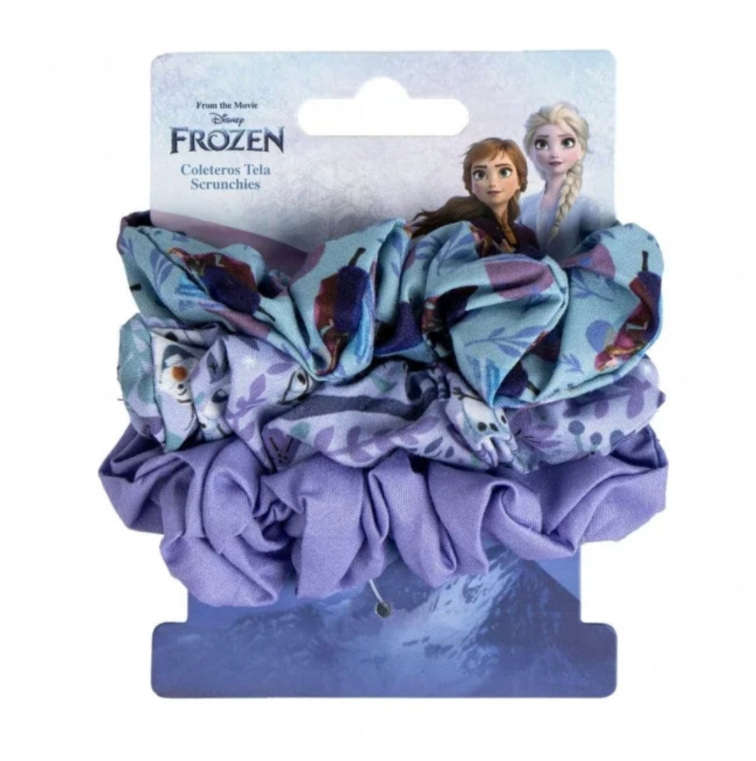Lot de 3 chouchous scrunchy Reine des neiges