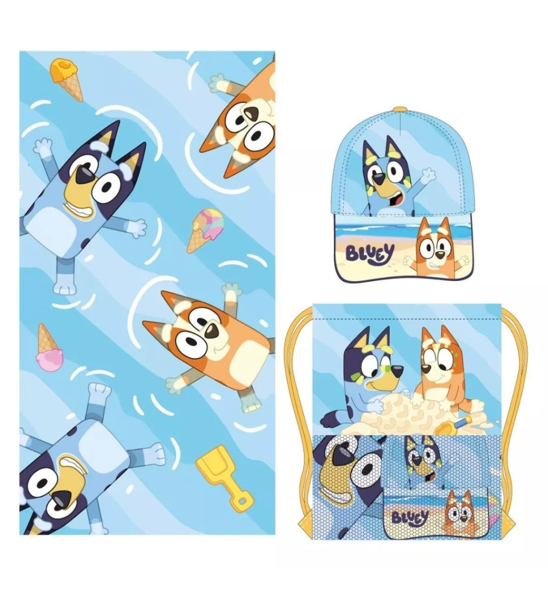 Set de plage 3pcs Bluey