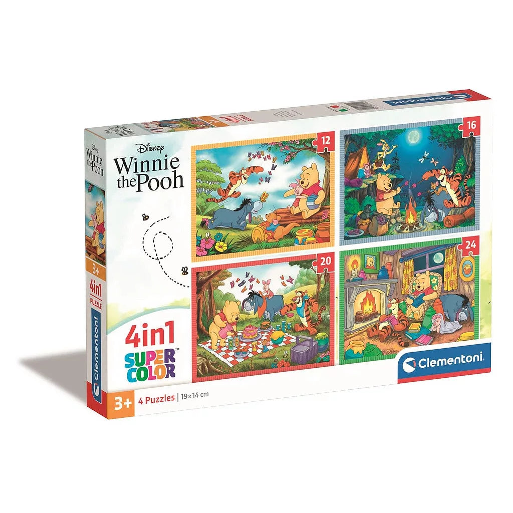 Puzzles 4 en 1 Winnie l'ourson