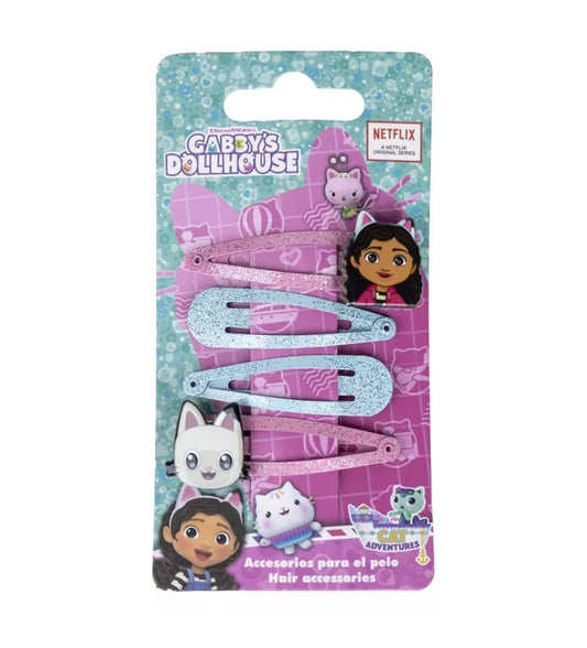 Lot de 4 barrettes Gabbychat