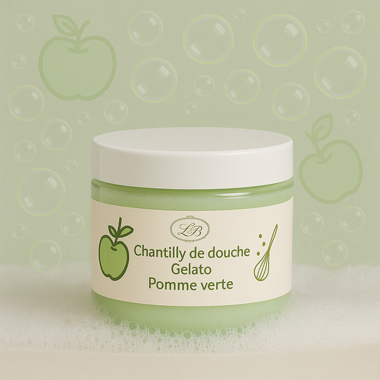 Chantilly de douche parfum Pomme verte