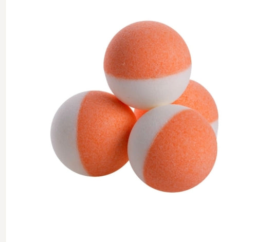 Bombes de bain 125gr bicolore parfum Mandarine