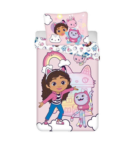 Housse de couette Gabbychat  140x200cm + housse de coussin 70x90cm (Pré-commande)