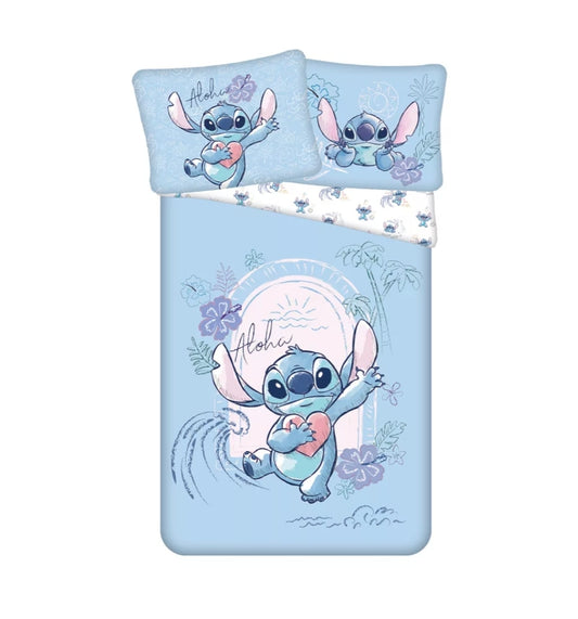Housse de couette Stitch 140x200cm + housse de coussin 70x90cm (Pré-commande)