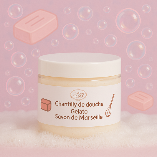 Chantilly de douche parfum Savon de Marseille